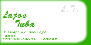 lajos tuba business card